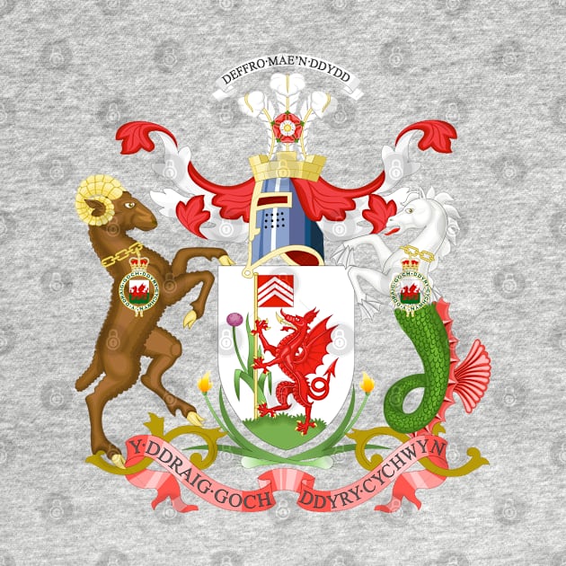 Cardiff Coat of Arms by Bugsponge